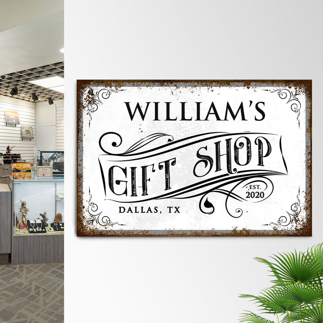 Custom Gift Shop Sign II - Image by Tailored Canvases