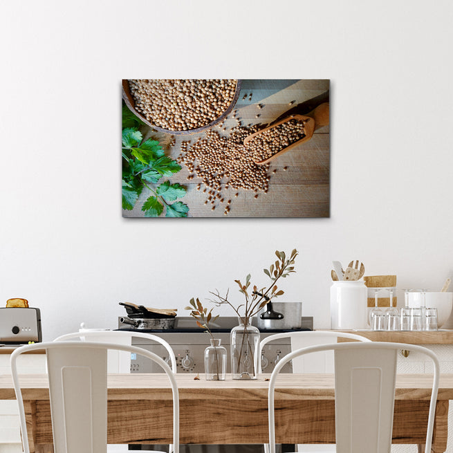 Coriander And Cilantro Canvas Wall Art - Image by Tailored Canvases