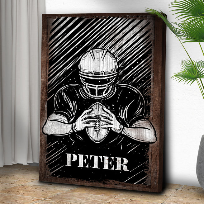 Football Sign III | Customizable Canvas - Image by Tailored Canvases