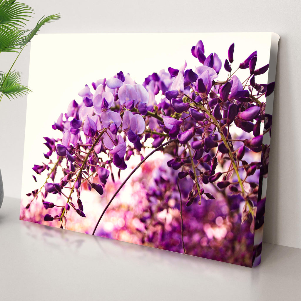 Flowers Wisteria Vine Canvas Wall Art - by Tailored Canvases