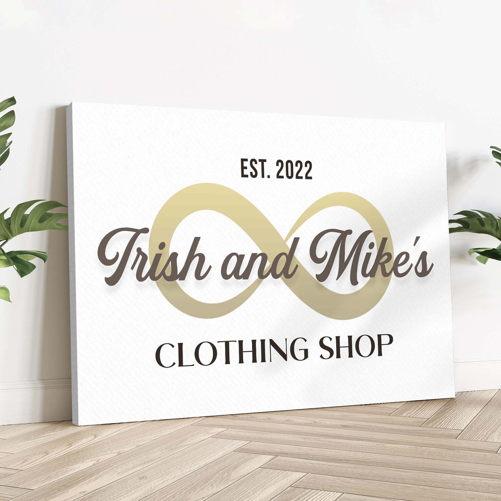 Custom Clothing Shop Sign II - Image by Tailored Canvases