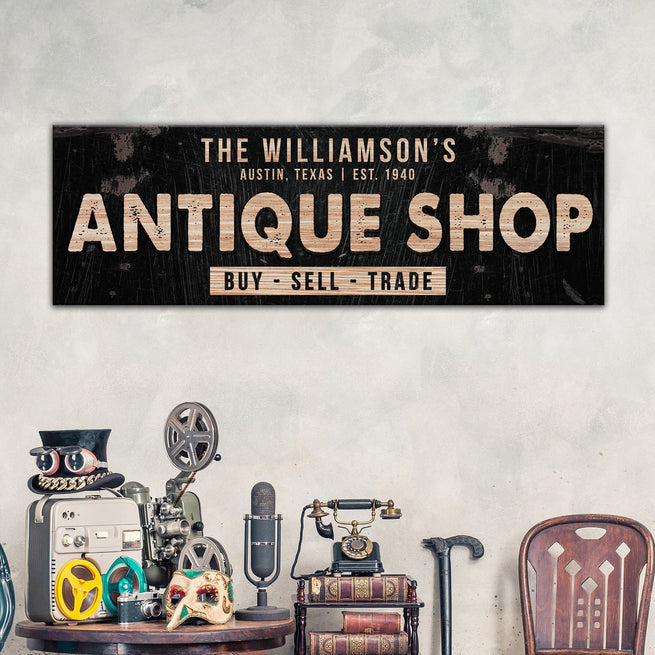 Antique Shop Sign VII - Image by Tailored Canvases