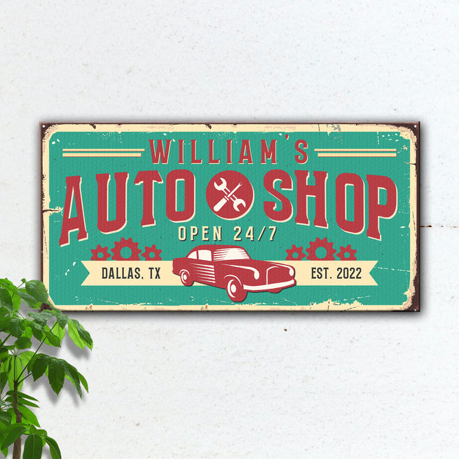 Auto Shop Sign V - Image by Tailored Canvases