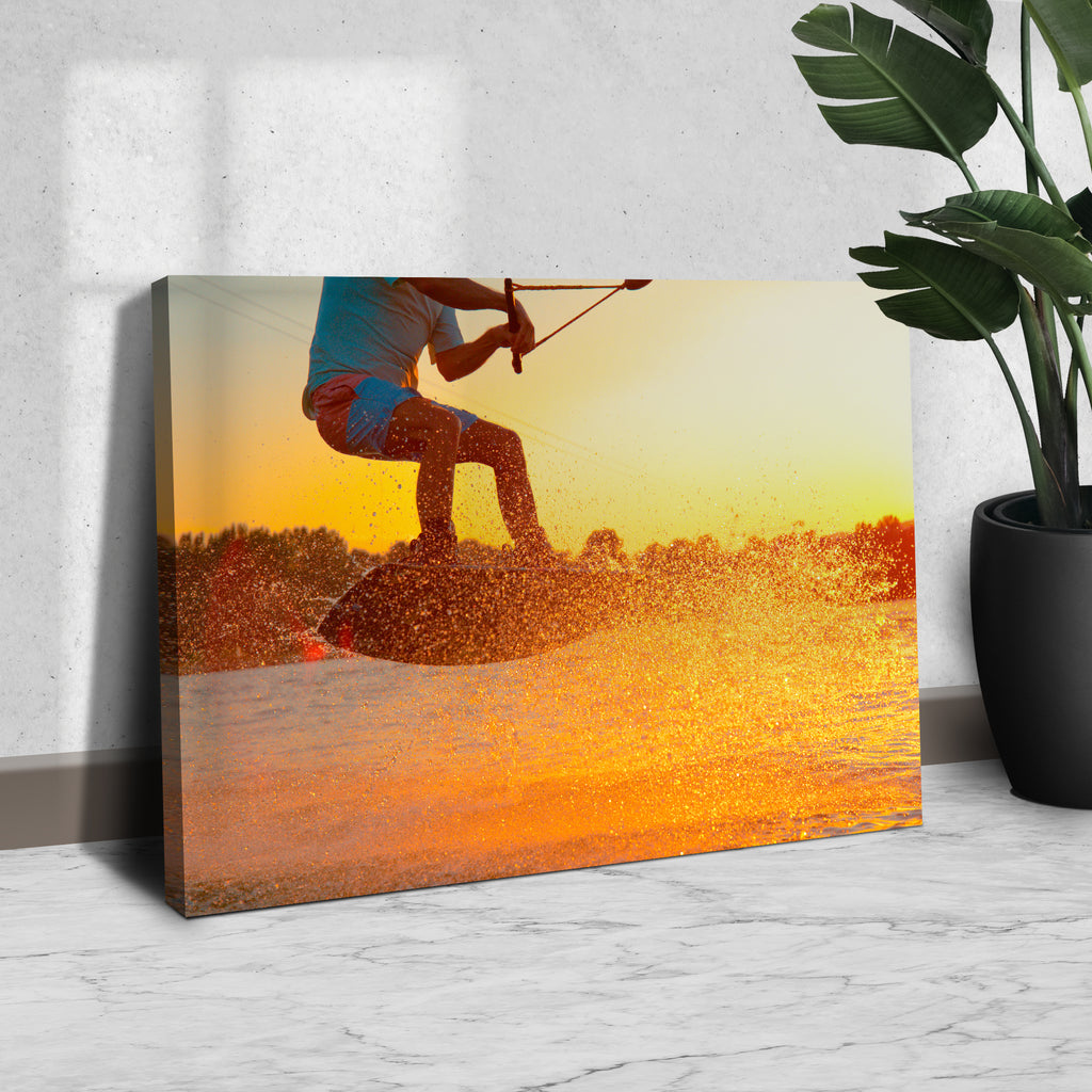 Wakeboard Sport Canvas Wall Art - Image by Tailored Canvases