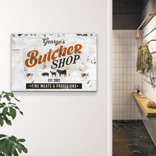 Butcher Shop Sign III - Image by Tailored Canvases