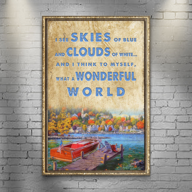 What a Wonderful World - Wall Art Image by Tailored Canvases