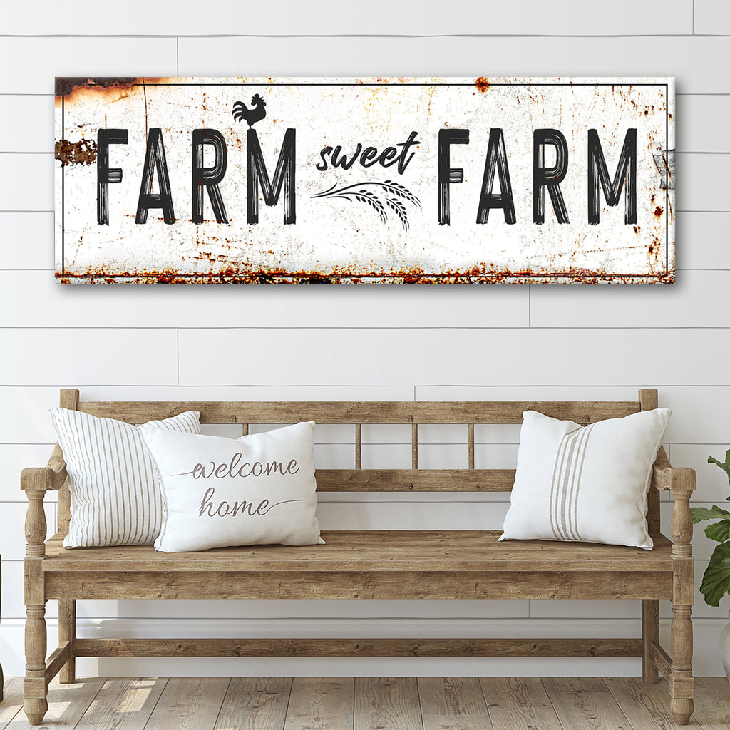 Farm Sweet Farm Sign - by Tailored Canvases