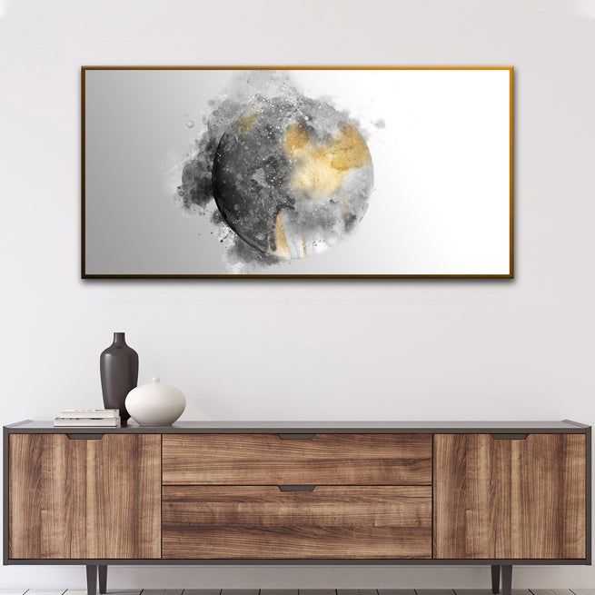 Gold Dust Circles Large Abstract Wall Art/ Abstract Wall Art/ Abstract Canvas Art - Wall Art Image by Tailored Canvases