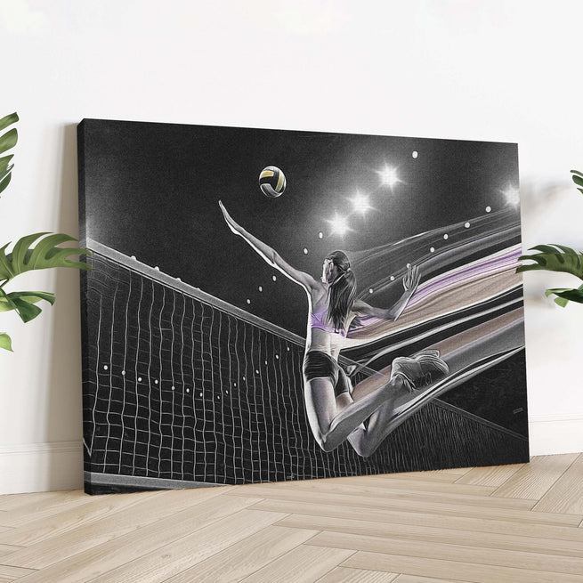 Volleyball Player Canvas Wall Art - Image by Tailored Canvases