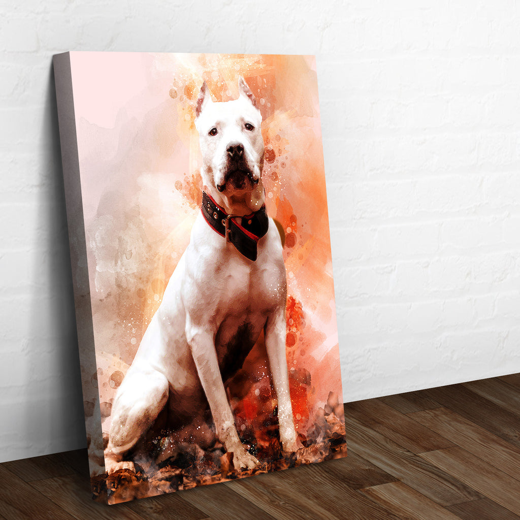 Dog Watercolor Sign | Customizable Canvas - by Tailored Canvases