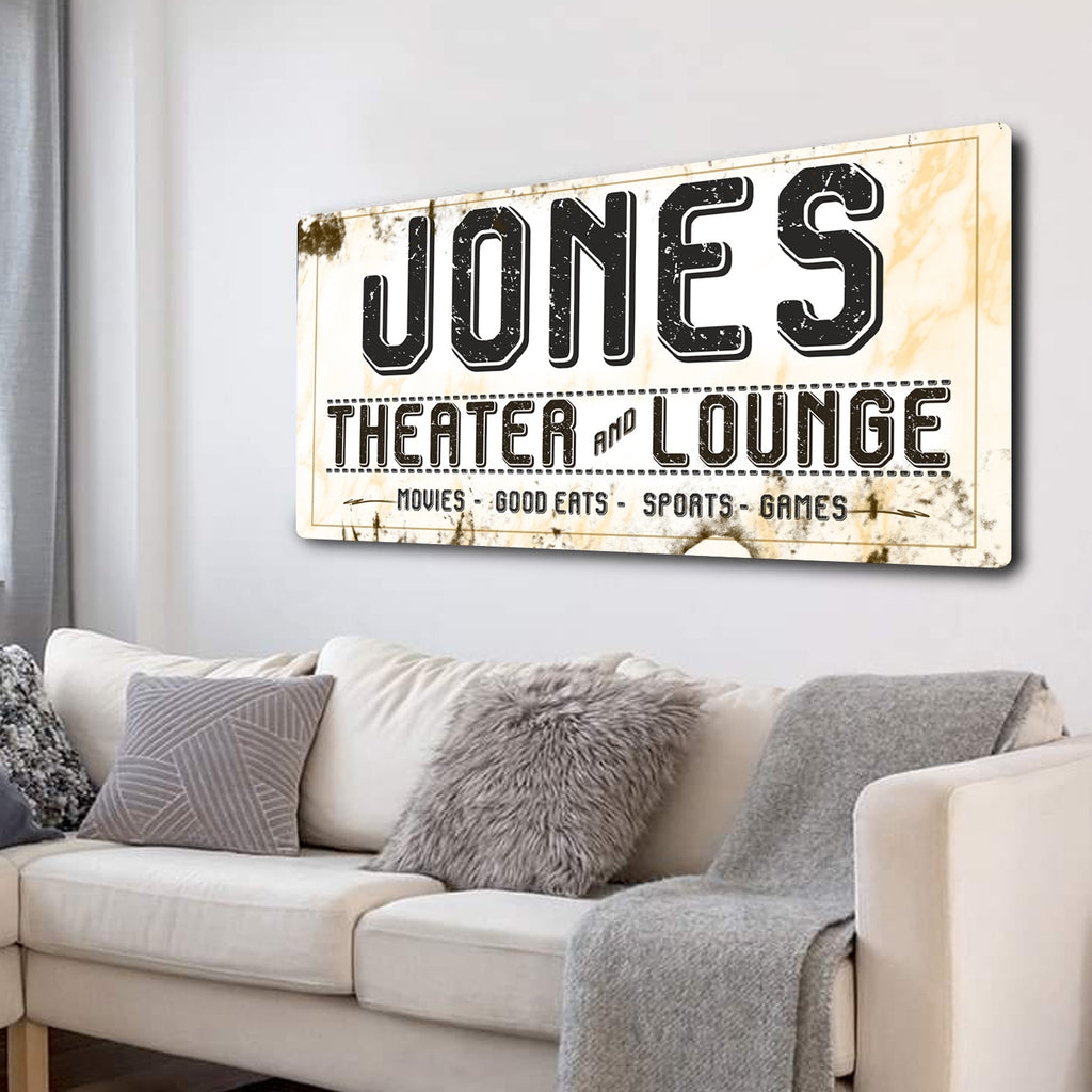 Family Cinema Sign | Customizable Canvas - Wall Art Image by Tailored Canvases