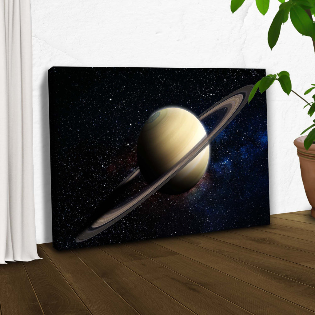 Planet Saturn Canvas Wall Art II - Image by Tailored Canvases