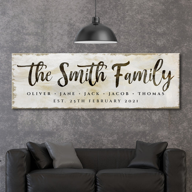 Family Sign II | Customizable Canvas - Wall Art Image by Tailored Canvases