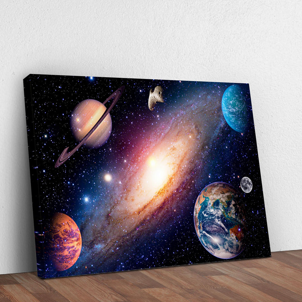 Solar System Objects Canvas Wall Art - Image by Tailored Canvases