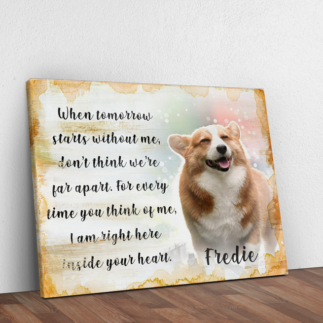 Pet Memorial Sign II | Customizable Canvas - Wall Art Image by Tailored Canvases