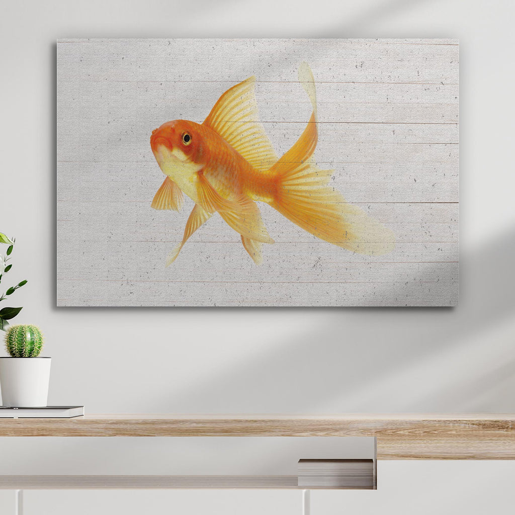 Vintage Fantail Goldfish Canvas Wall Art - Image by Tailored Canvases