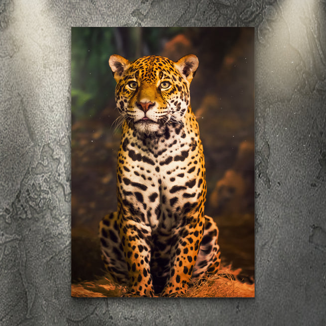 Macedonian Jaguar Portrait Canvas Wall Art - Wall Art Image by Tailored Canvases