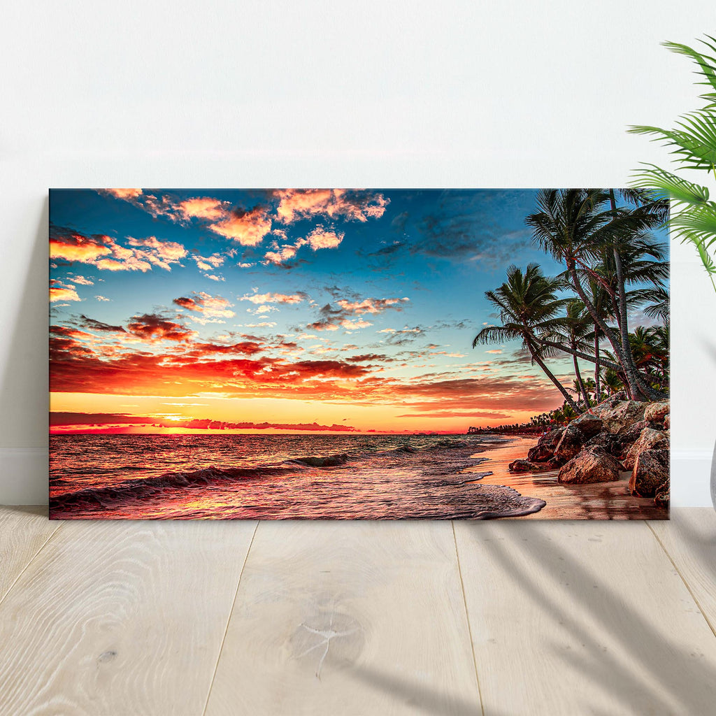 Cloudscape Beach Sunset Art Canvas - by Tailored Canvases