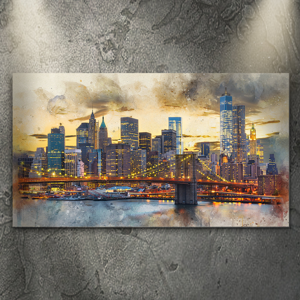 York City Night View Canvas Art – Tailored Canvases