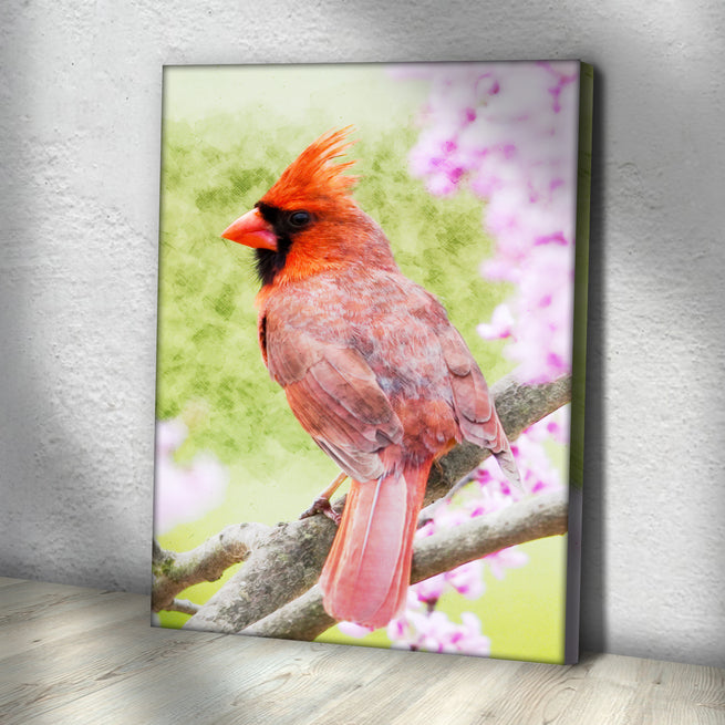 Songbirds In Spring Portrait Canvas Wall Art - Image by Tailored Canvases