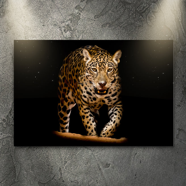 Prowling Jaguar Canvas Wall Art - Wall Art Image by Tailored Canvases