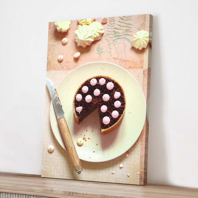 Dessert Cakes Chocolate Truffle Canvas Wall Art  - Image by Tailored Canvases