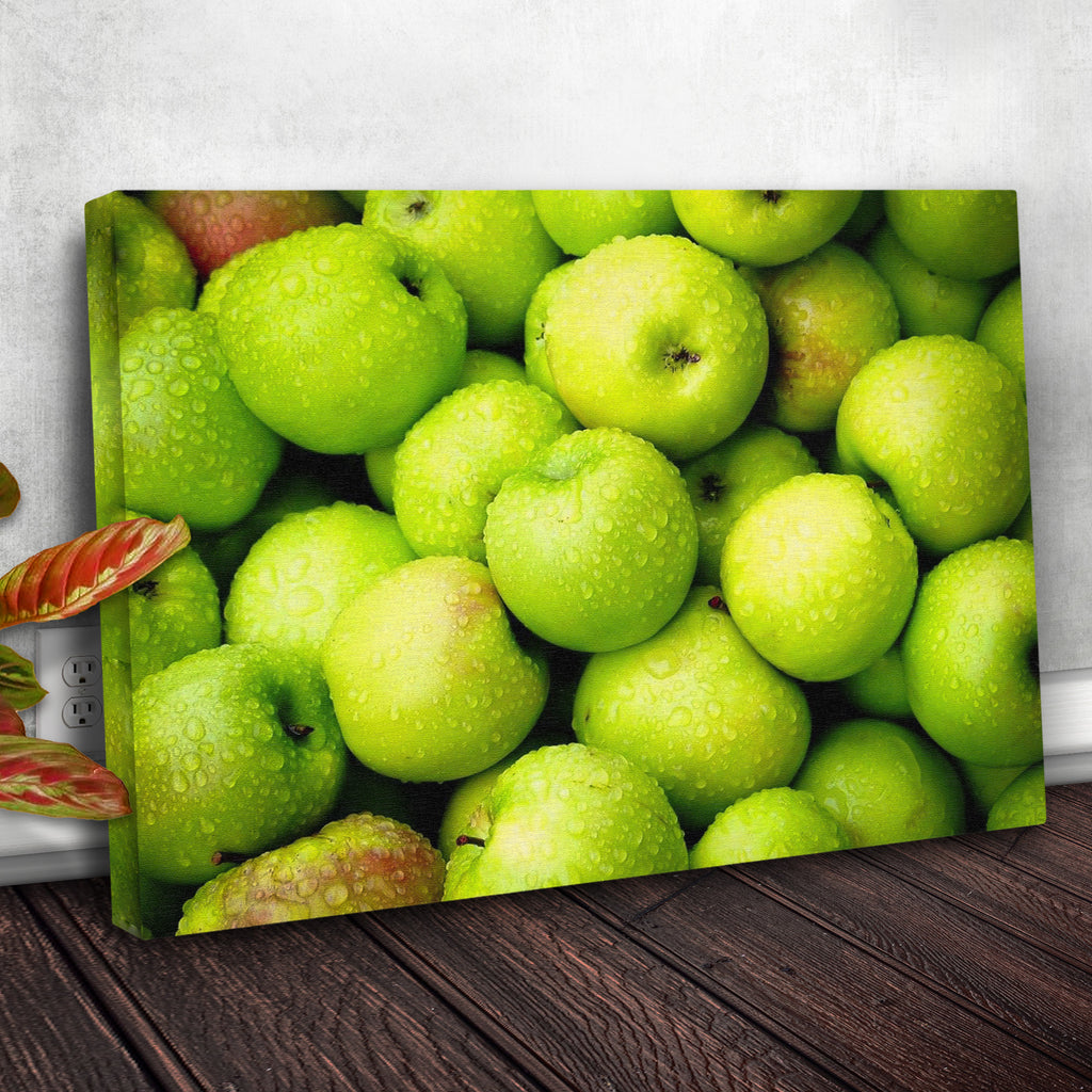 Fruits Apple Pile Canvas Wall Art - Image by Tailored Canvases