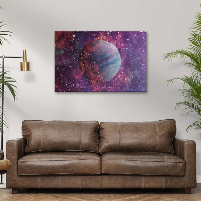 Planet Neptune Fiery Canvas Wall Art - Image by Tailored Canvases