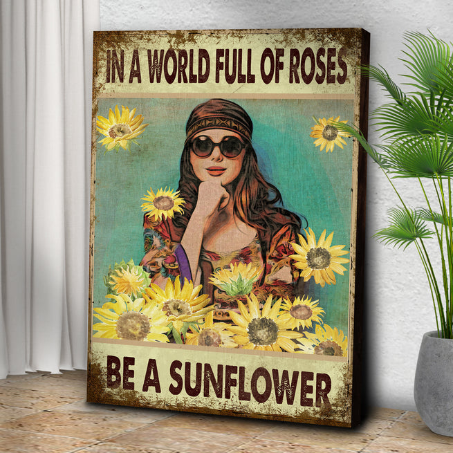 Be A Sunflower - Wall Art Image by Tailored Canvases