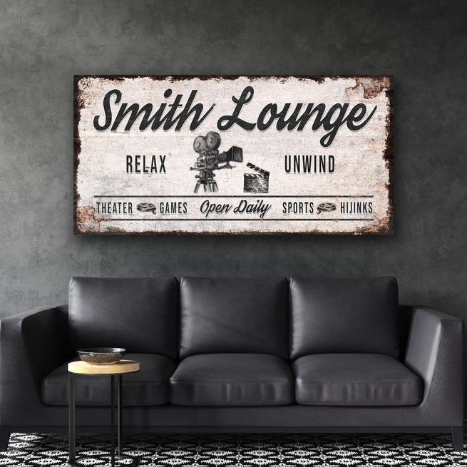 Relax Unwind Theatre Lounge - Wall Art Image by Tailored Canvases