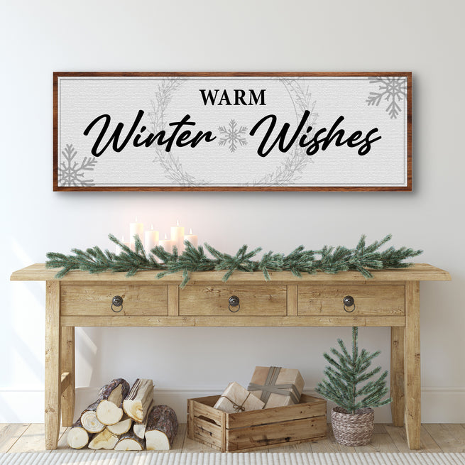 Warm Winter Wishes (Ready to Hang) - Wall Art Image by Tailored Canvases