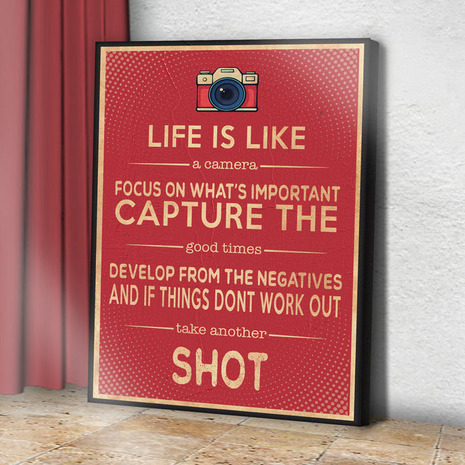 Life is like a Camera - Wall Art Image by Tailored Canvases