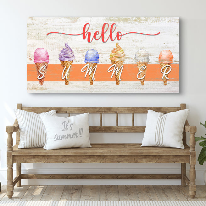 Hello Summer (Ready to Hang) - Wall Art Image by Tailored Canvases