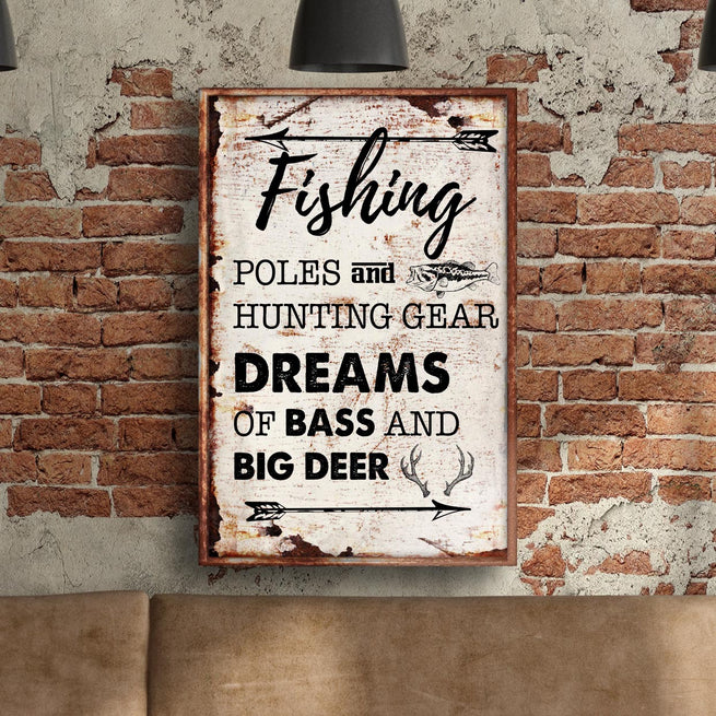 Fishing Poles and Hunting Gear (Ready to Hang) - Wall Art Image by Tailored Canvases