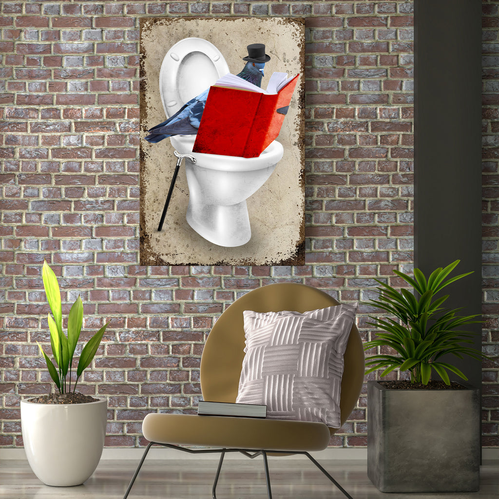 Stool Pigeon Canvas Wall Art - by Tailored Canvases