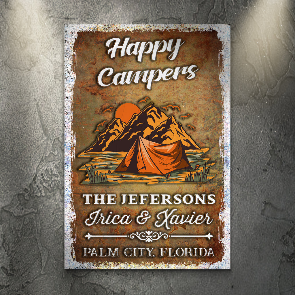 Happy Campers Sign - Image by Tailored Canvases