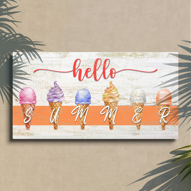 Hello Summer Canvas Wall Art Collection by Tailored Canvases