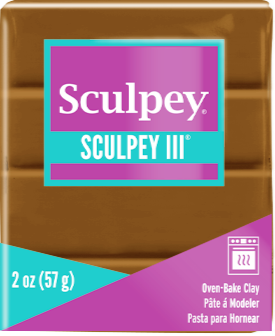 Sculpey Sculpey III Oven-Bake Polymer Clay 2oz Jewelry Gold 1132