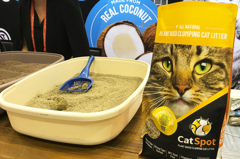 100%天然のココナッツ製の猫砂 Cat Spot