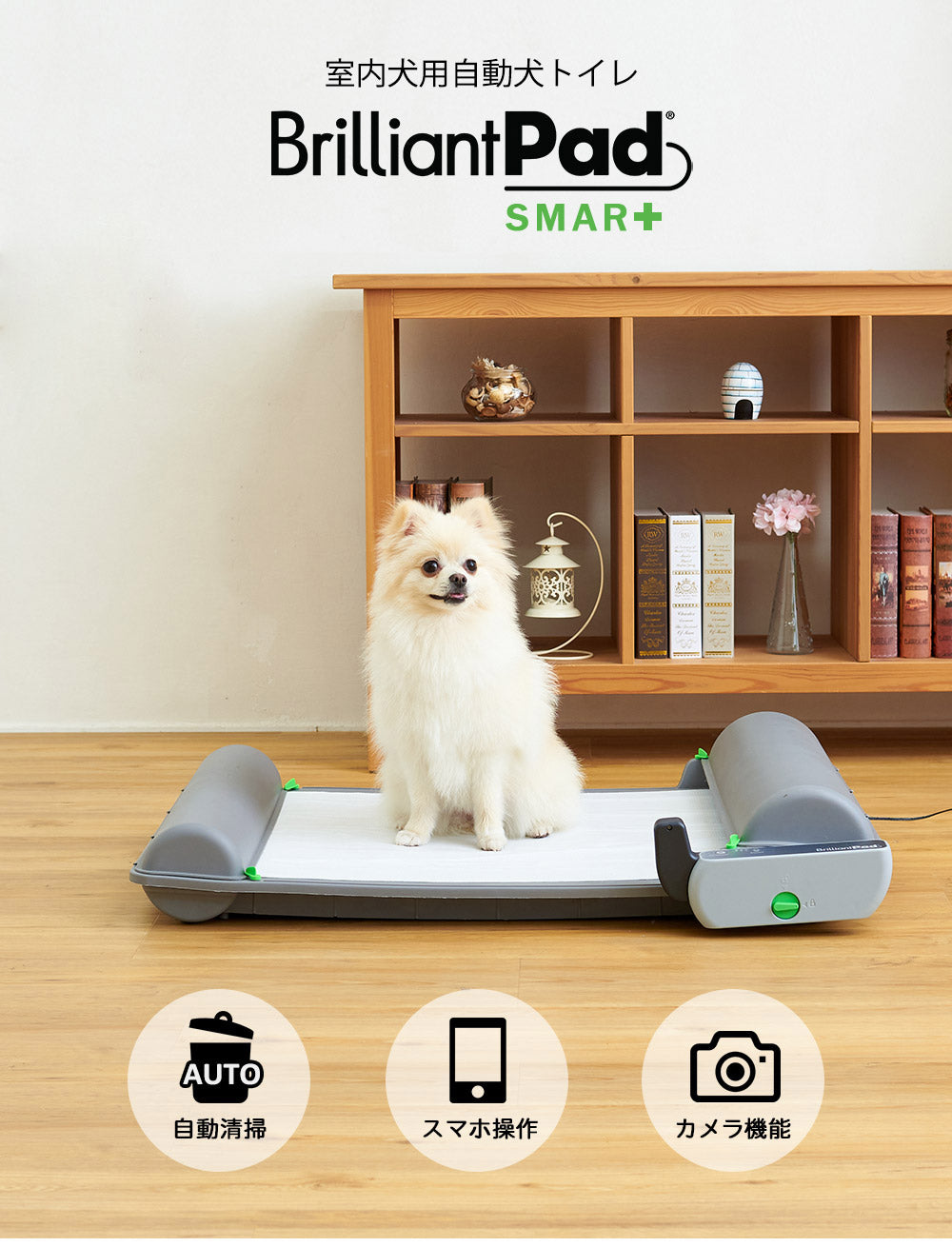 アプリで操作！スマホ対応自動犬トイレ BrilliantPad SMART（ブリリアントパッドスマート）自動犬用トイレ – OFT STORE