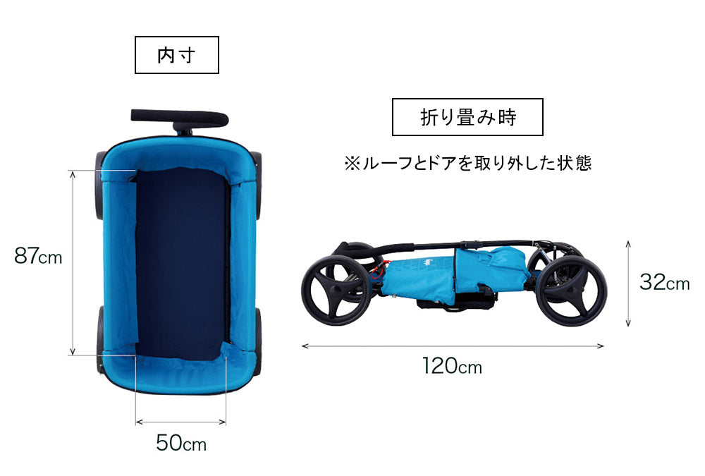 ペットカートのサイズ