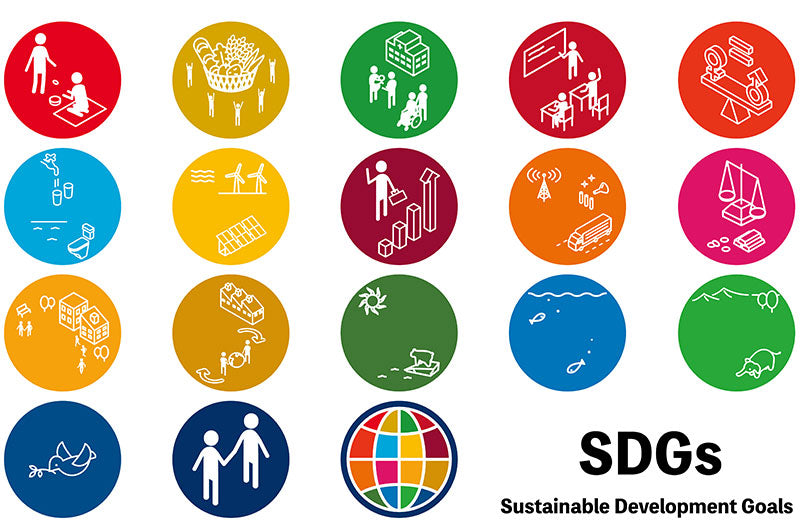 SDGs　17の取り組み　サスティナブル