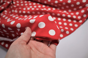 Dotty- Cotton Jersey, red €15 per mtr