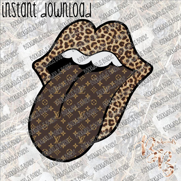 LV Lips INSTANT DOWNLOAD print file PNG – BB Digital Prints and Boutique