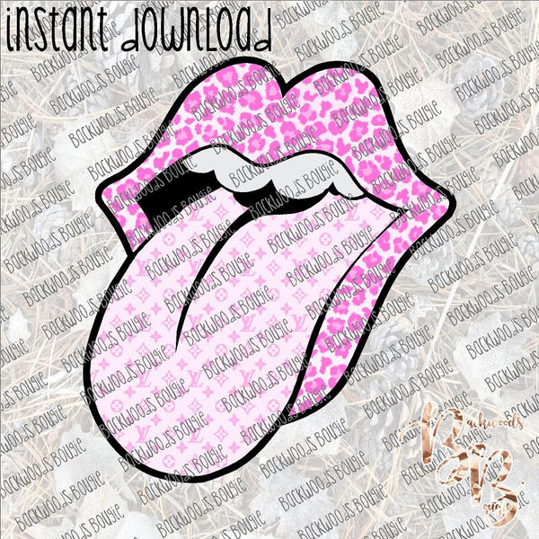 Dripping Lips LV Pink INSTANT DOWNLOAD print file PNG – BB Digital Prints  and Boutique