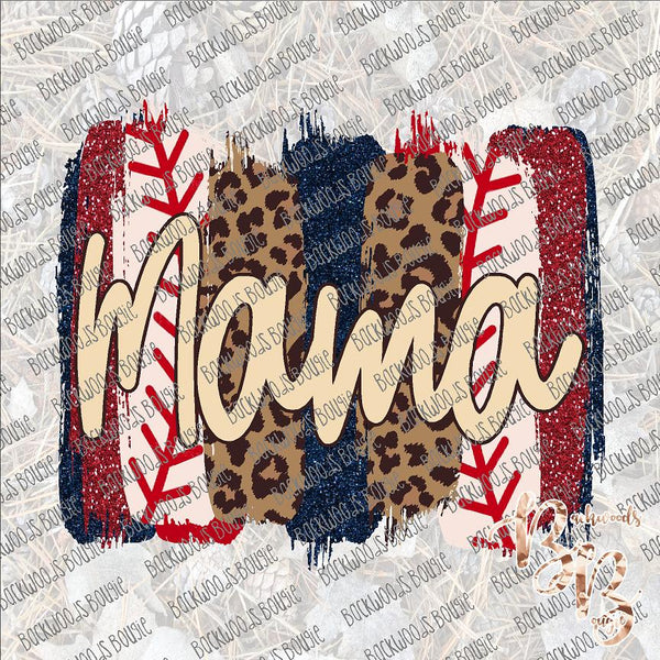  Baseball Mom Leopard Sublimation Transfer, Printed