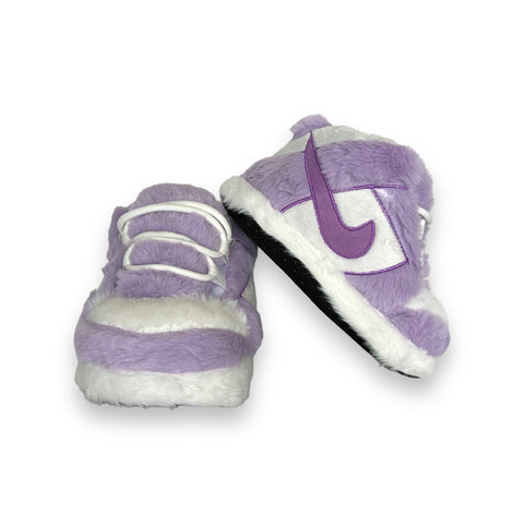 purple sneaker slippers baby size