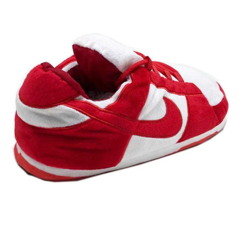 red sneaker slippers