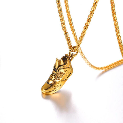 18k gold plated sneaker chain