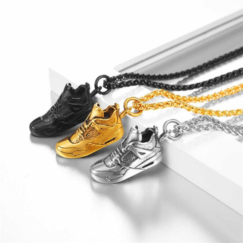 stainless steel chain with sneaker